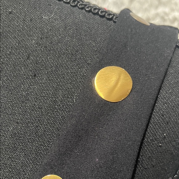 CYNTHIA ROWLEY GOLD EMBELLISHED METAL CIRCLE BODYCON KNEE LENGTH DRESS SIZE XS - Picture 8 of 11